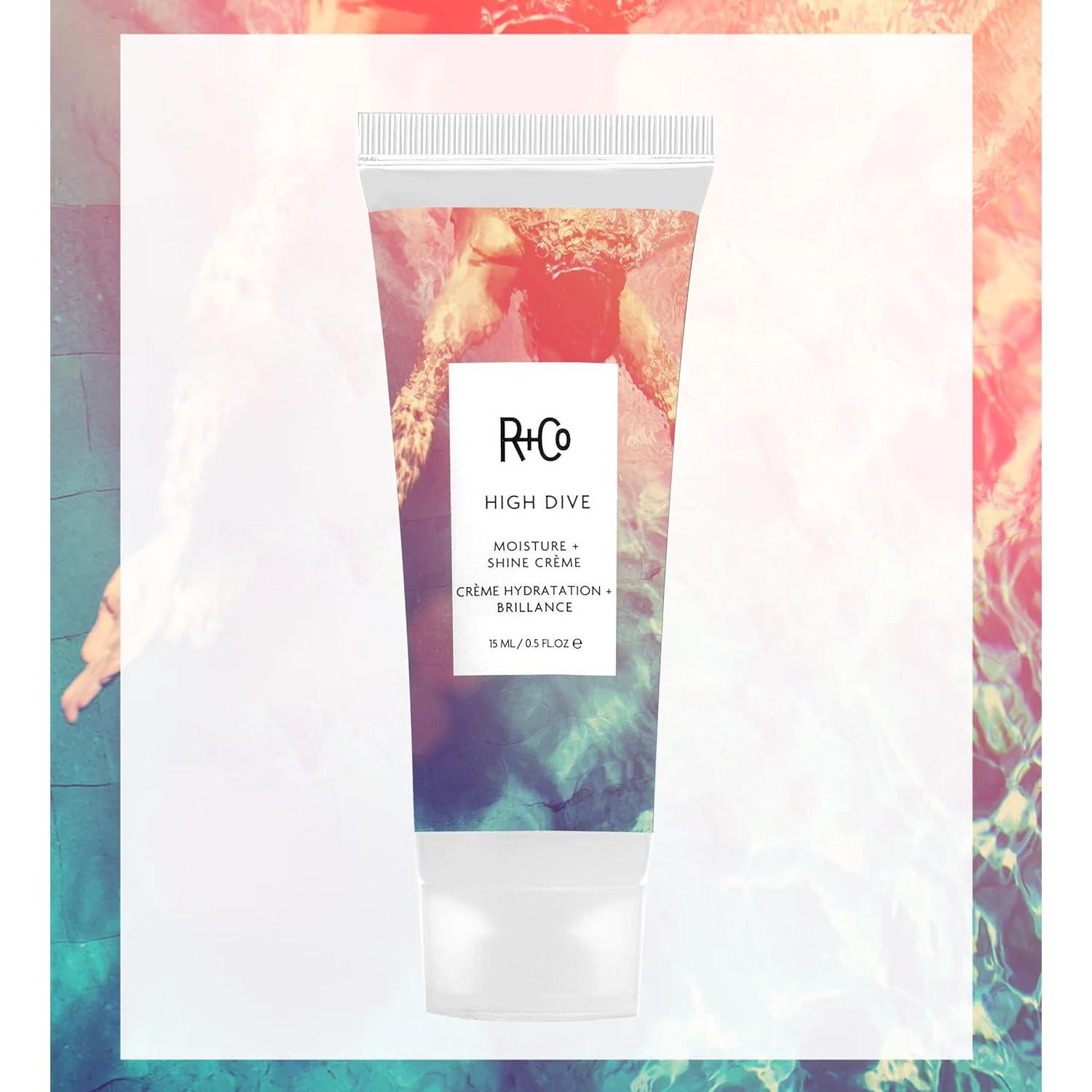 R+Co R+Co Atlantis Moisturizing B5 Hair Shampoo and Conditioner Set (1 Liter) + R+Co High Dive Travel Size (.5 Oz) | Body + Shine + Smoothing for All Hair Types | Vegan + Cruelty-Free |