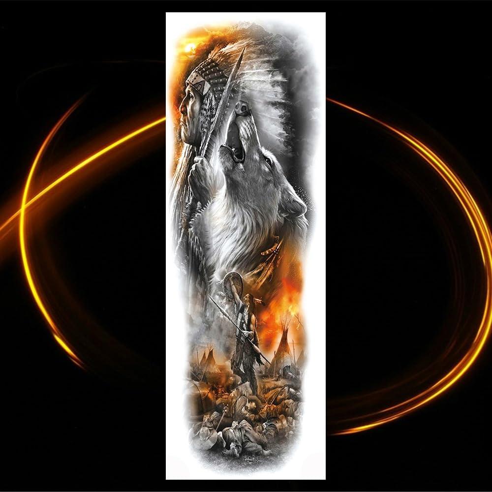 TTHUONG THATHU 3D Ares Warrior Big Arm Temporary Tattoos For Women Girl Men Large Legs Waterproof Mars God Tattoo Sticker Paper