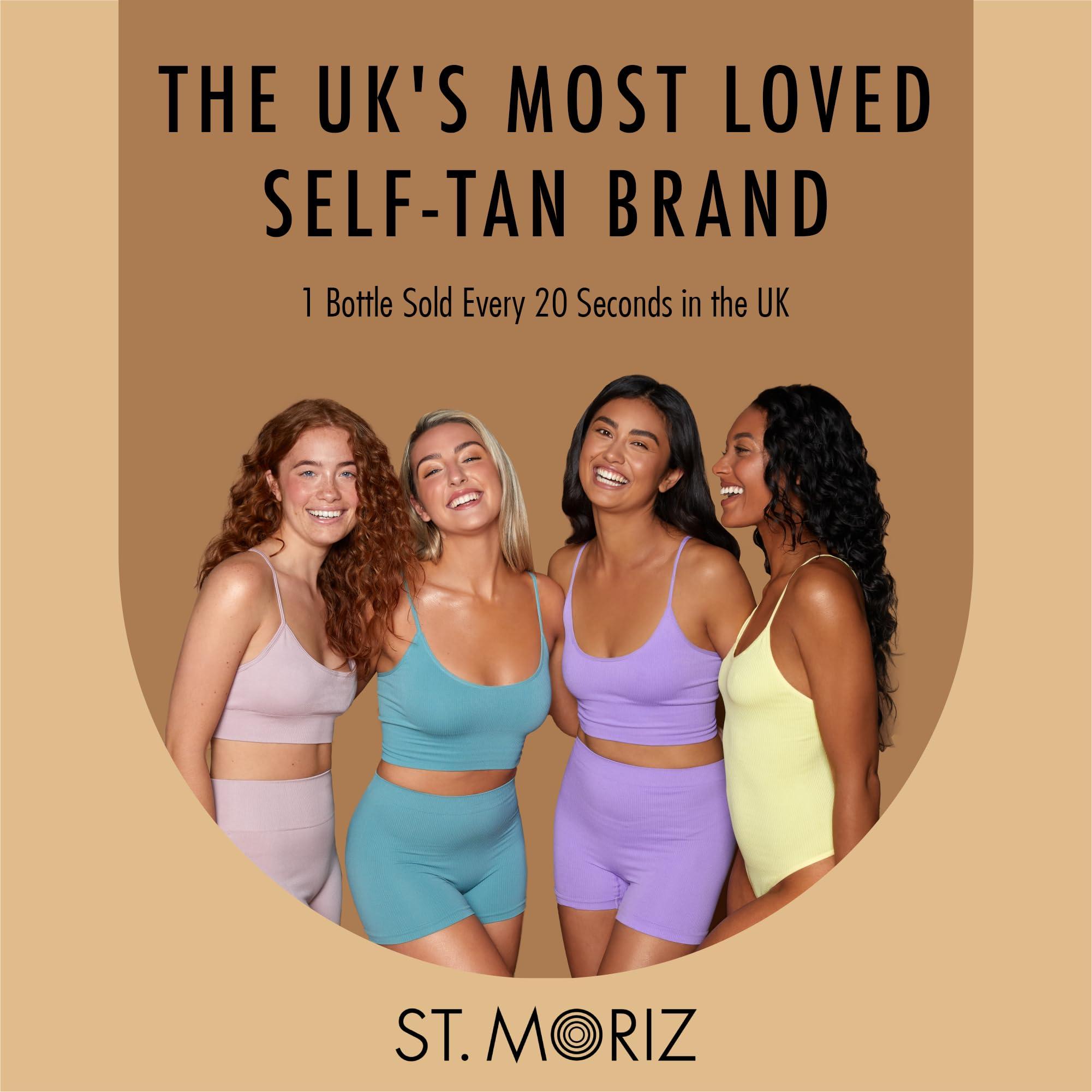 ST. MORIZ St. Moriz Advanced Self Tanner Face Mist, Sunless Tanning Spray (Medium, 5.07 Fl Oz) - Quick Tan Clear Bronzing Spray with Aloe Vera & Vitamin E Gradual Self Tan for Face - Fake Tan Spray