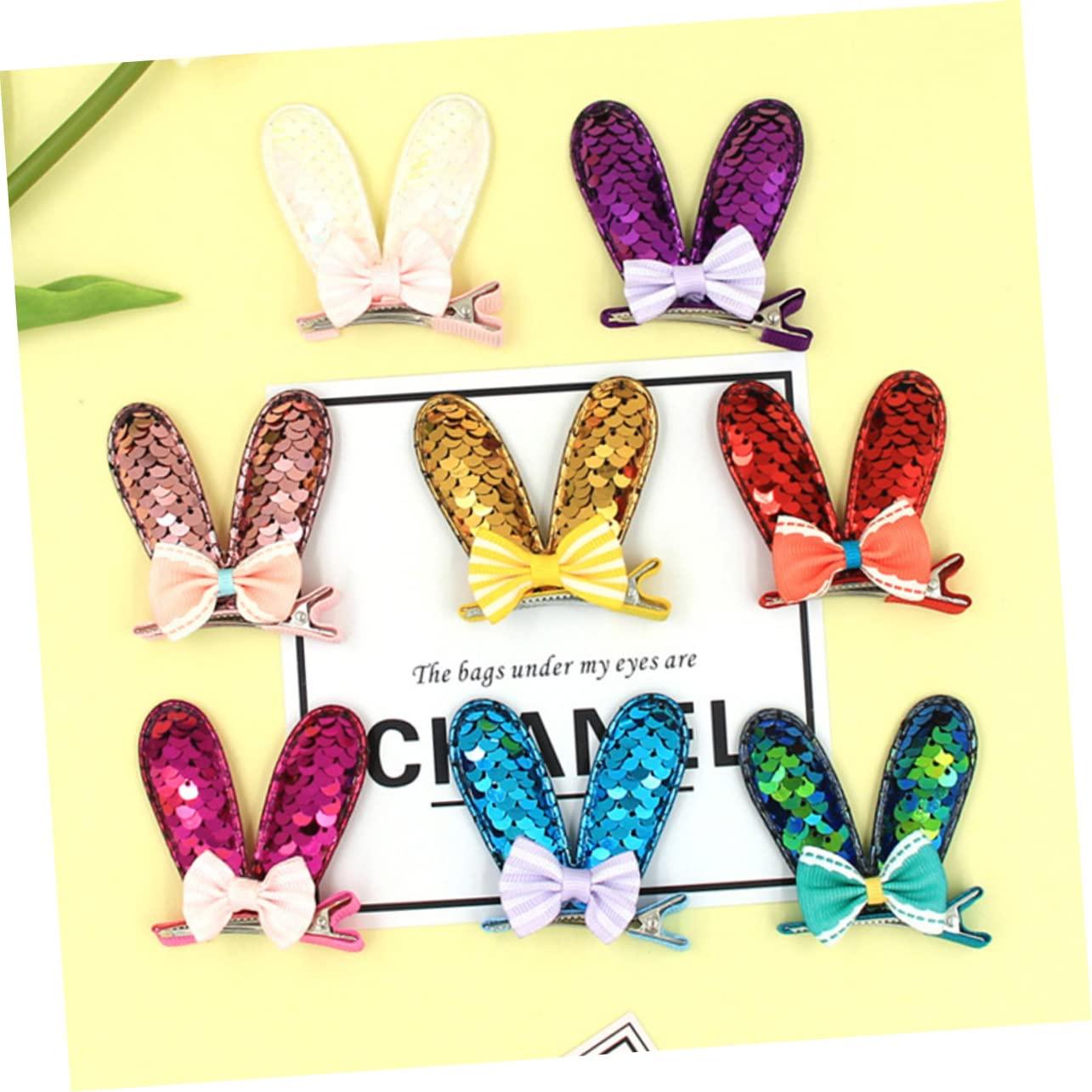 Didiseaon Didiseaon 8 Pcs Infant Hair Accessories Bows for Presents Rabbit Ear Hair Clips Toddler Barrettes Kids Hair Clips for Girls Hair Clip for Kids Cartoon Clip Miss