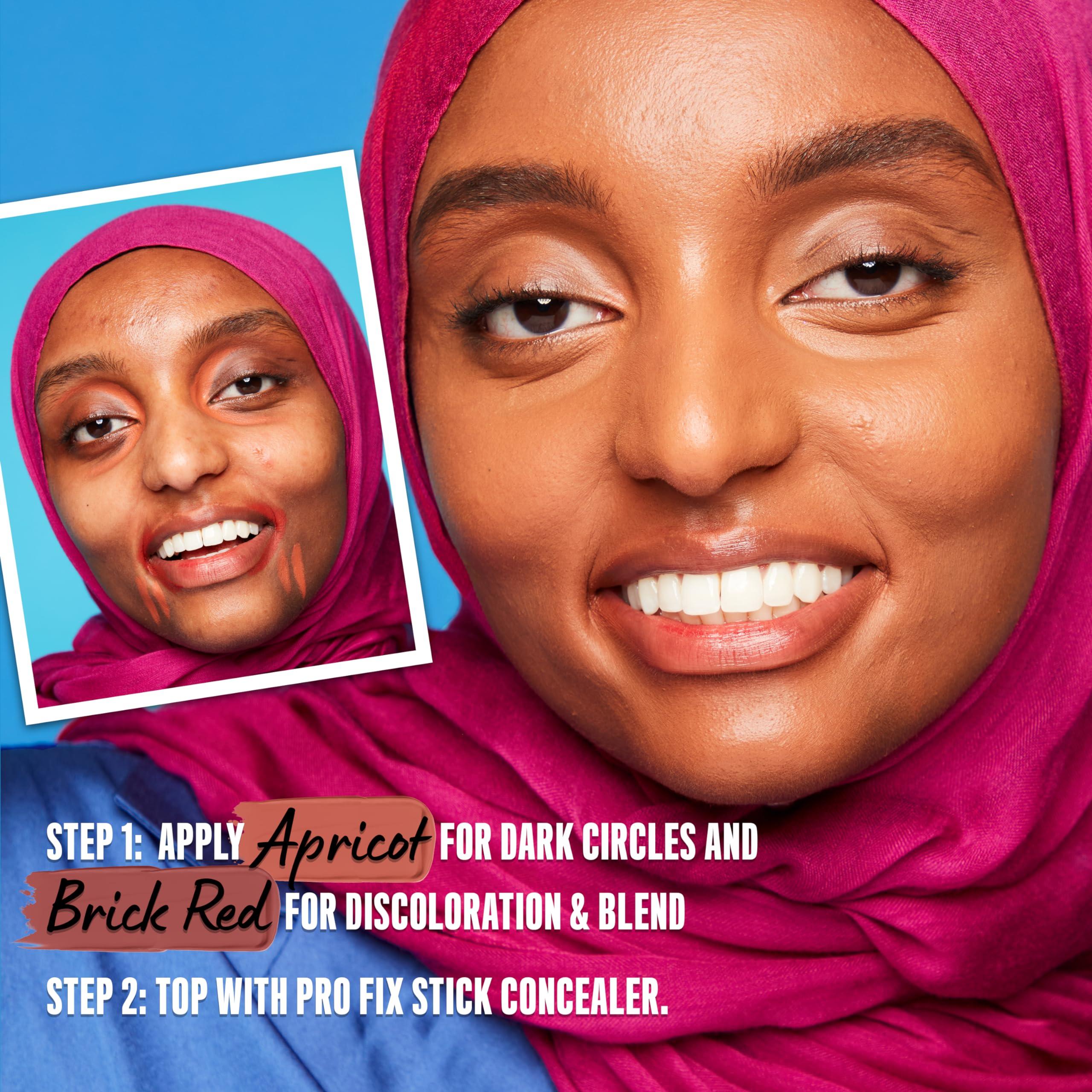 NYX PROFESSIONAL MAKEUP NYX PROFESSIONAL MAKEUP Pro Fix Stick Correcting Concealer, Buildable Medium Coverage Concealer Stick - Apricot