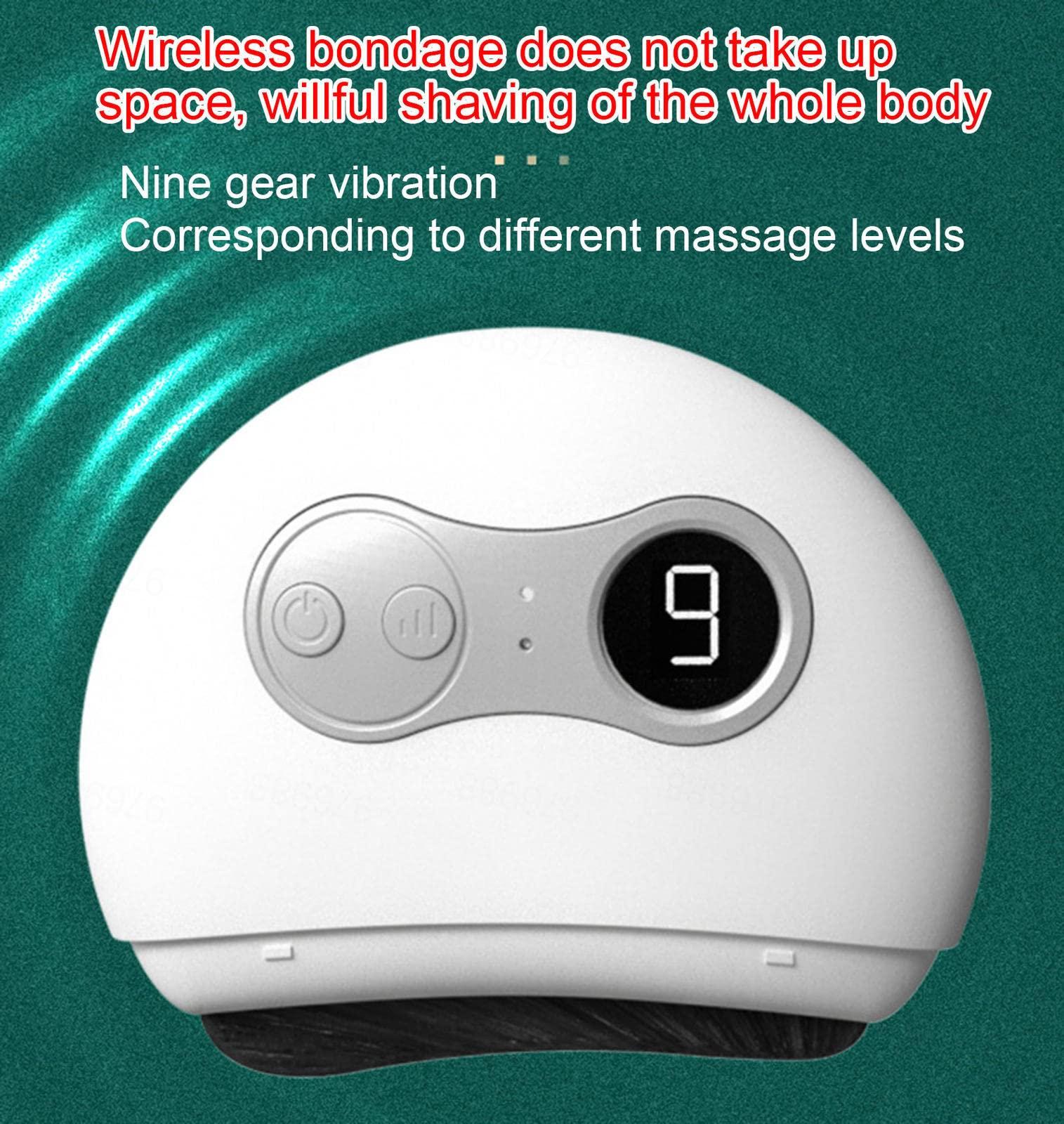 GOOBIX Electric Gua Sha Board, 9 Vibration Gears Skin Gua Sha Massager Anti Aging Wrinkle Removal Skin Firm Tightening for Face Neck Back,A