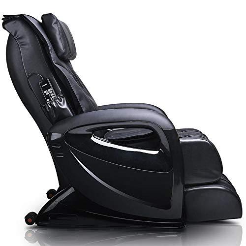 ergotec ERGOTEC Massage Chair with 2D S-Track | Mercury Automatic Compact Recliner with Foot Rollers, Heat Therapy and a Convenient Storage Pocket, Black