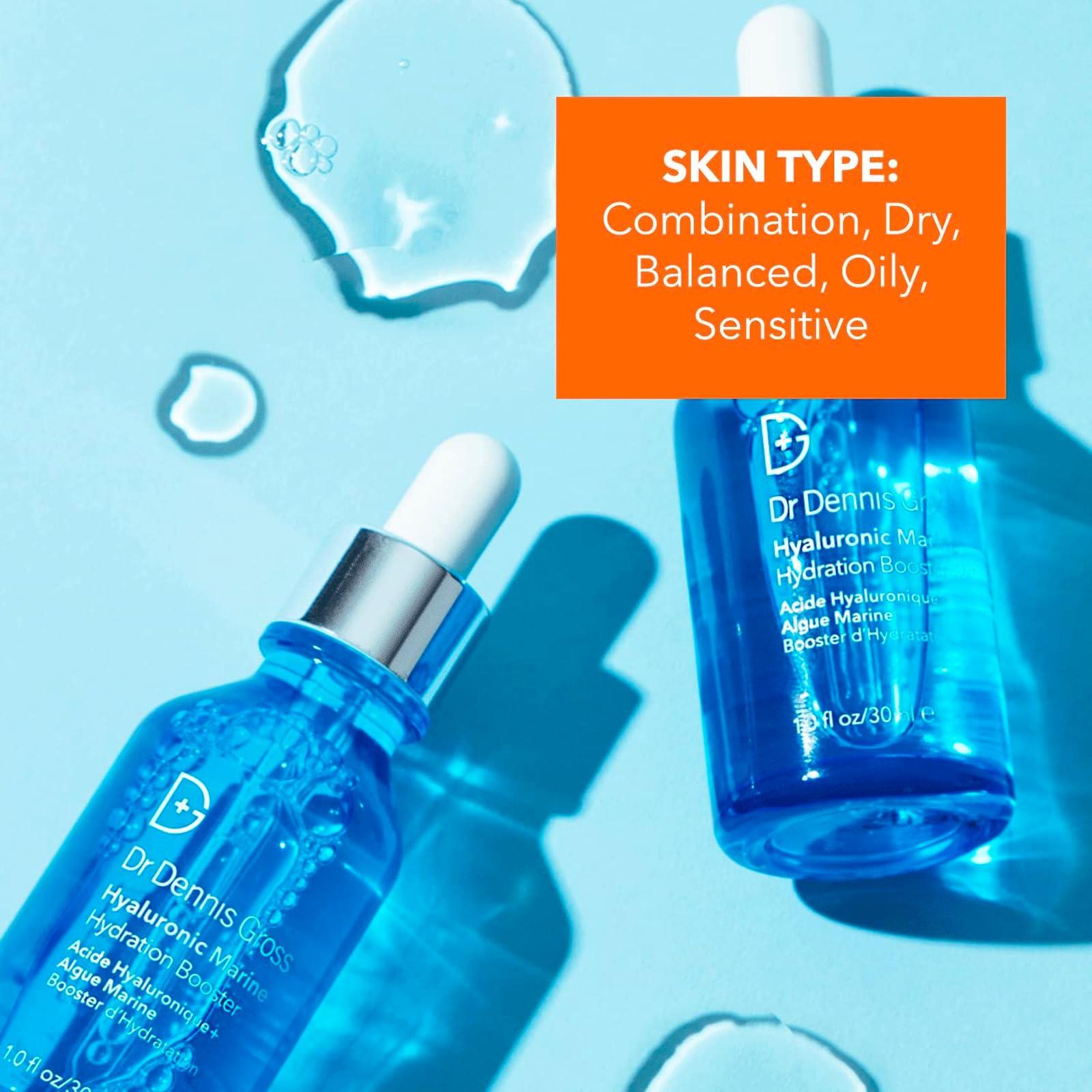 Dr Dennis Gross Dr Dennis Gross Hyaluronic Marine Hydration Booster: for Dehydrated, Rough Texture, Dry Fine Lines & Wrinkles, 1 fl oz