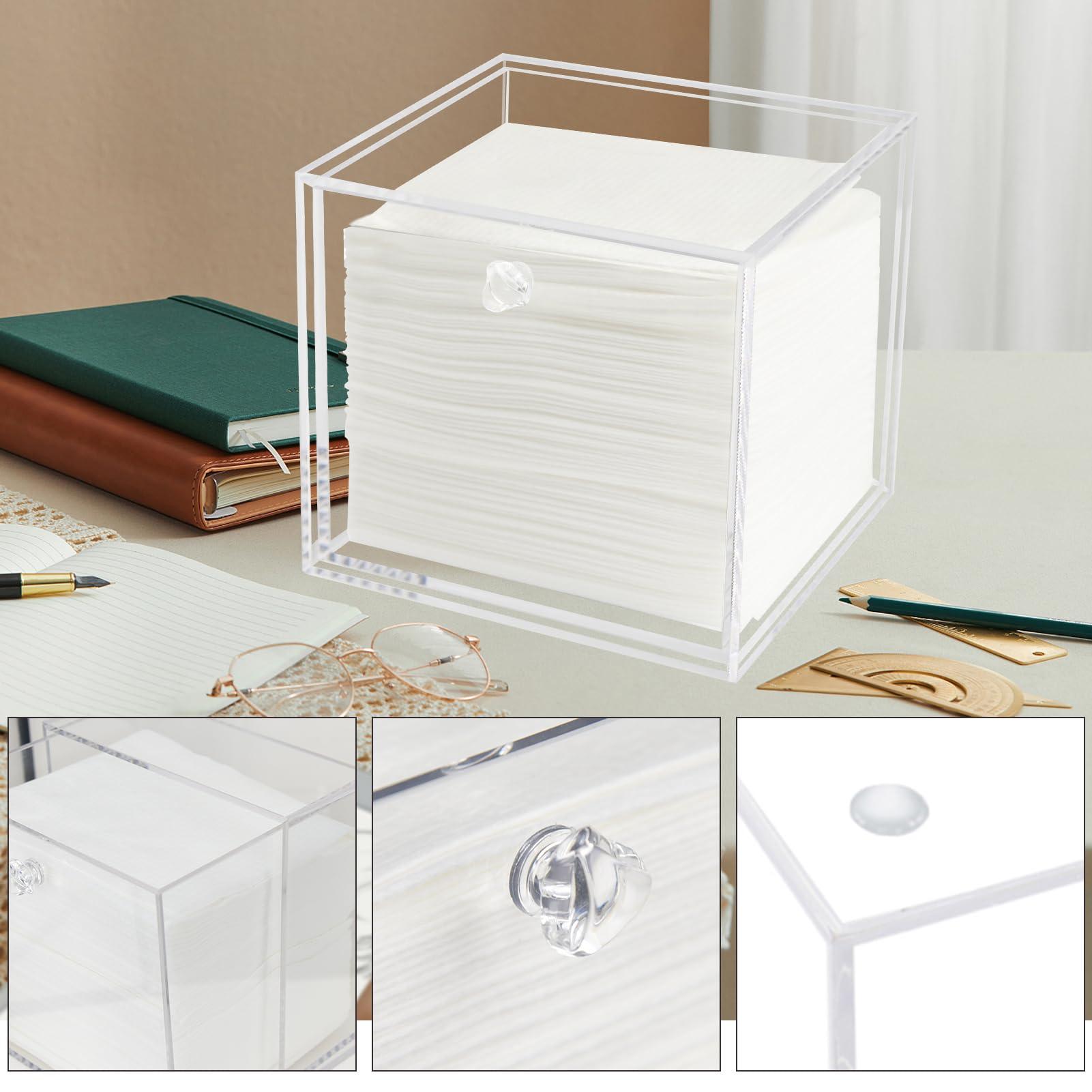 Weiai Weiai Face Towel Holder Compatible with XL, Disposable Face Towel Container Box, Clear