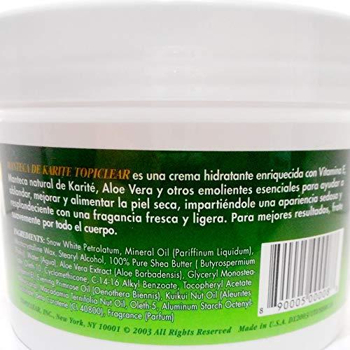 Topiclear Topiclear Shea Butter Creme with Vitamin E & Aloe Vera 18 oz