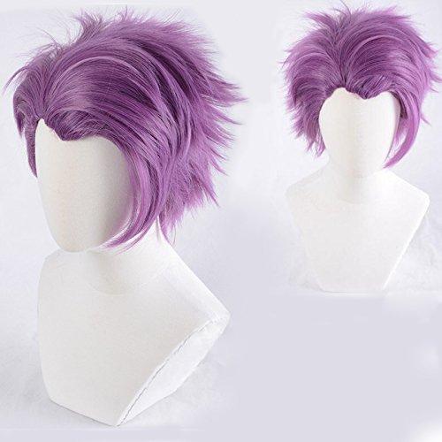 magic acgn magic acgn Lancelot Fate/Grand Order purple Layered Short Game Hair Cosplay Wig Halloween Wig ?