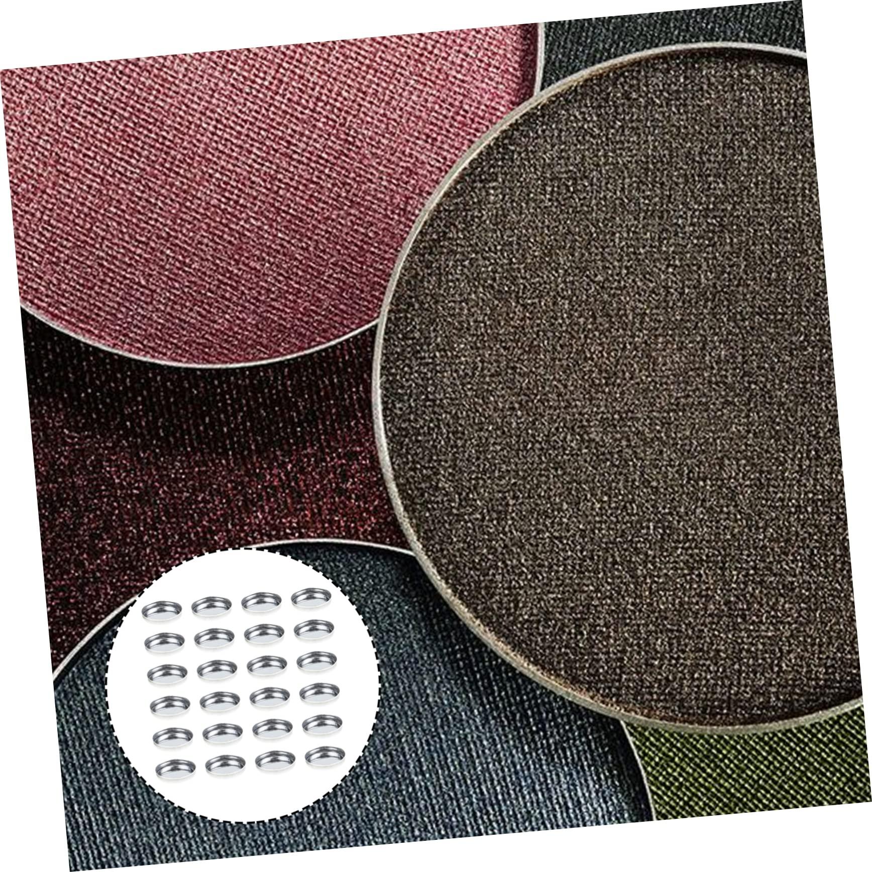 HAPINARY HAPINARY 30pcs Empty Highlighter Tray Cosmetics Organizer Makeup Palettes Makeup Pallete Empty Eyeshadow Pans Square Highlighters Mini Containers Mini Highlighters Square Pan Silver Iron