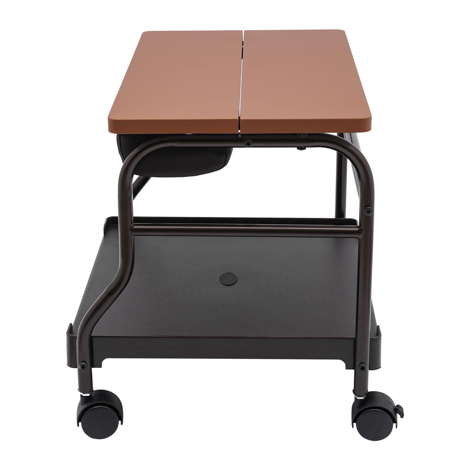 banborba banborba Portable Foot Trolley, Pedicure Foot Stool Cart, Pedicure Manicure Nail Foot Bath Spa Foot Rest, Foot Massage Beauty Table Salon Supplies, Footrest Stand, Footrest Stool with Wheels