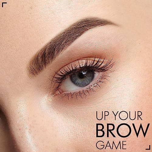 iMethod iMethod Eyebrow Stamp and Eyebrow Stencil Kit - Eye Brow Stamping Kit, Brow Stamp Kit, Brow Stencil and Stamp Kit, Brow Trio Eyebrow Kit, Perfect Bushy Eyebrows, Medium Brown