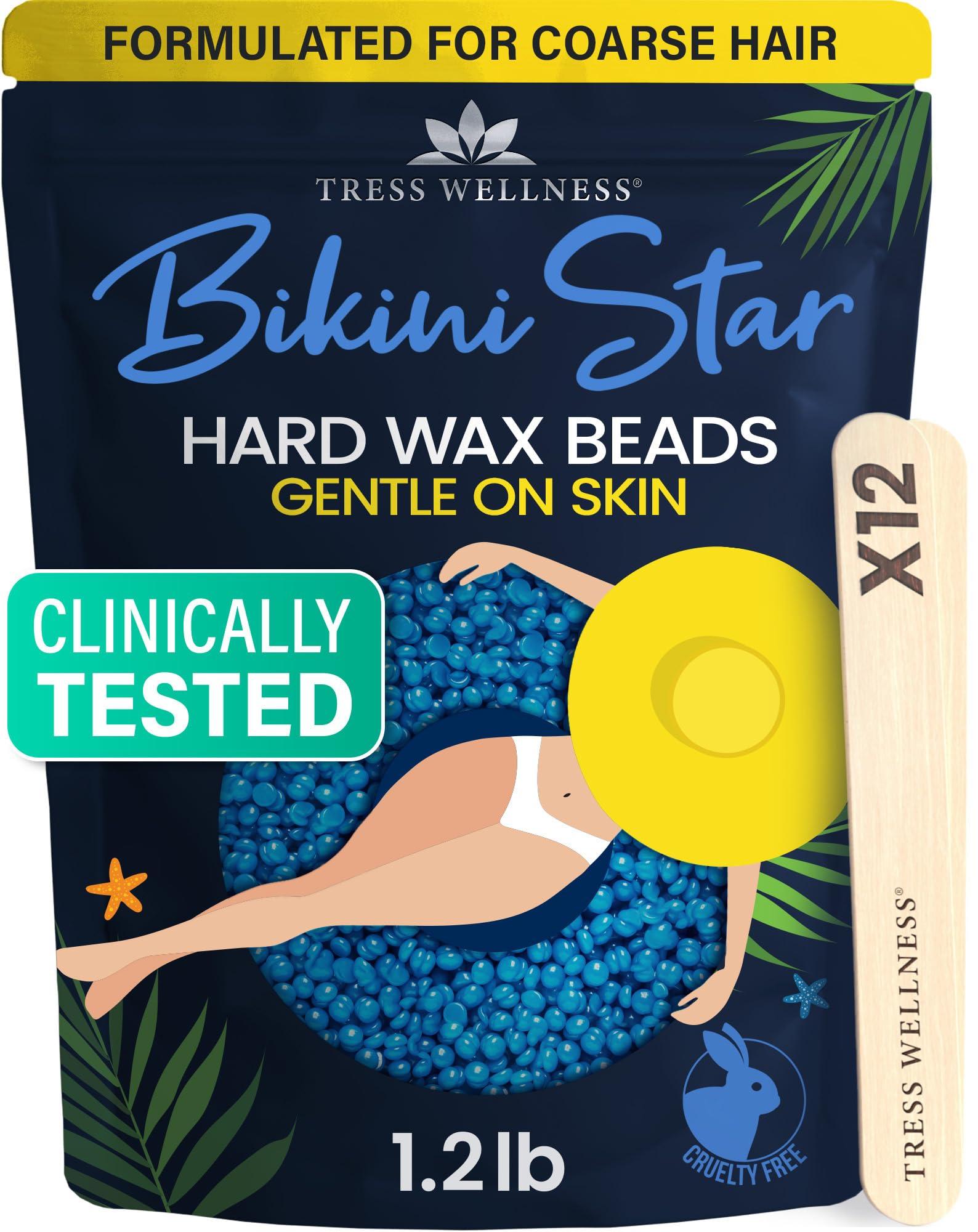 Tress Wellness Tress Wellness Hard wax beads for hair removal - For sensitive skin - Bikini Star 1.2lb