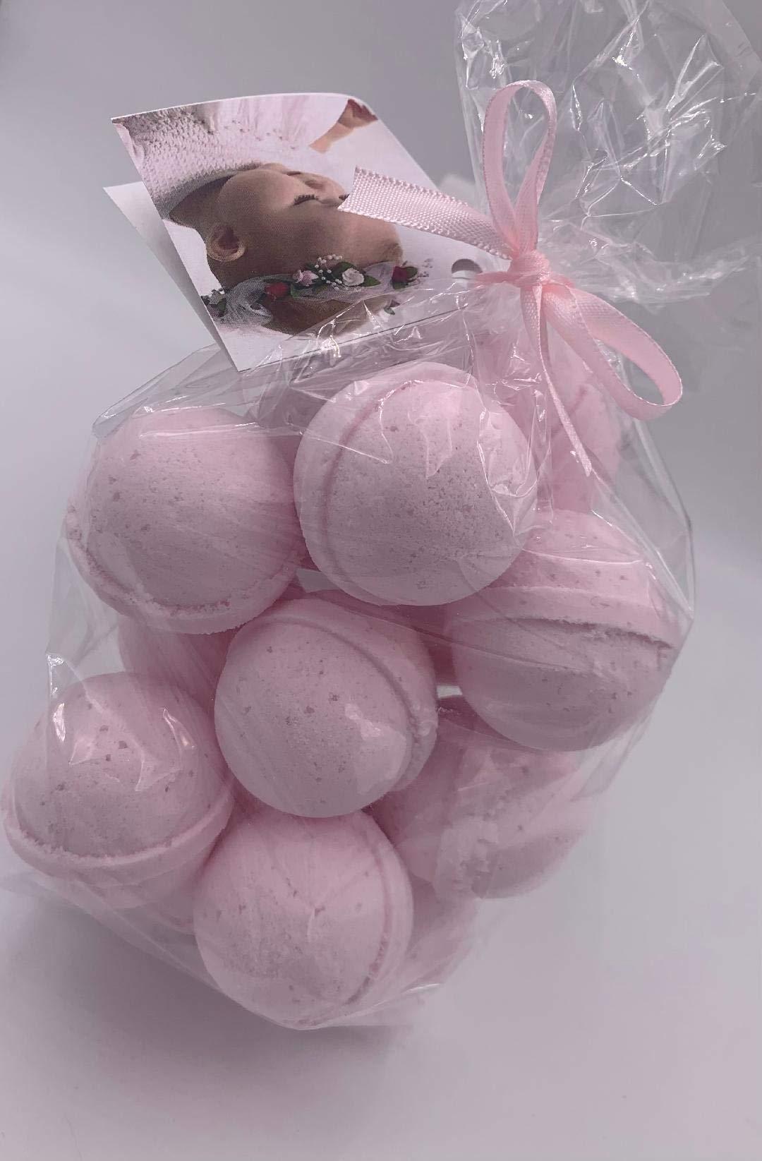 Spa Girl/Spa Pure Spa Pure Strawberry Shortcake Bath Bombs: USA Made with Shea Butter, Ultra Moisturizing, Great for Dry Skin, All Skin Types (14 Count) Pack of 1