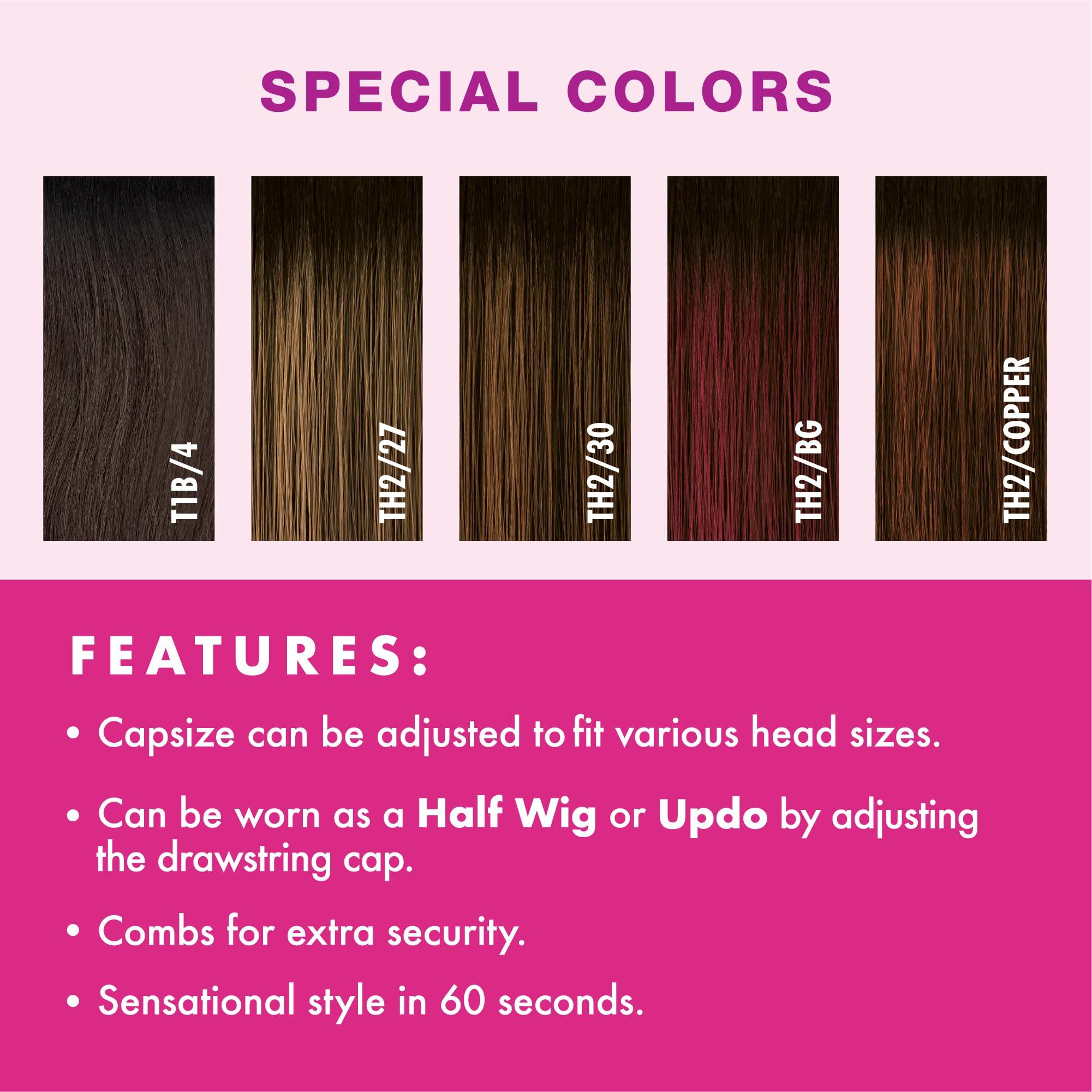 Sensationnel Sensationnel Instant weave half wig - 20 synthetic blendwig adjustable drawstring for seamless hair blending (TH2/27)