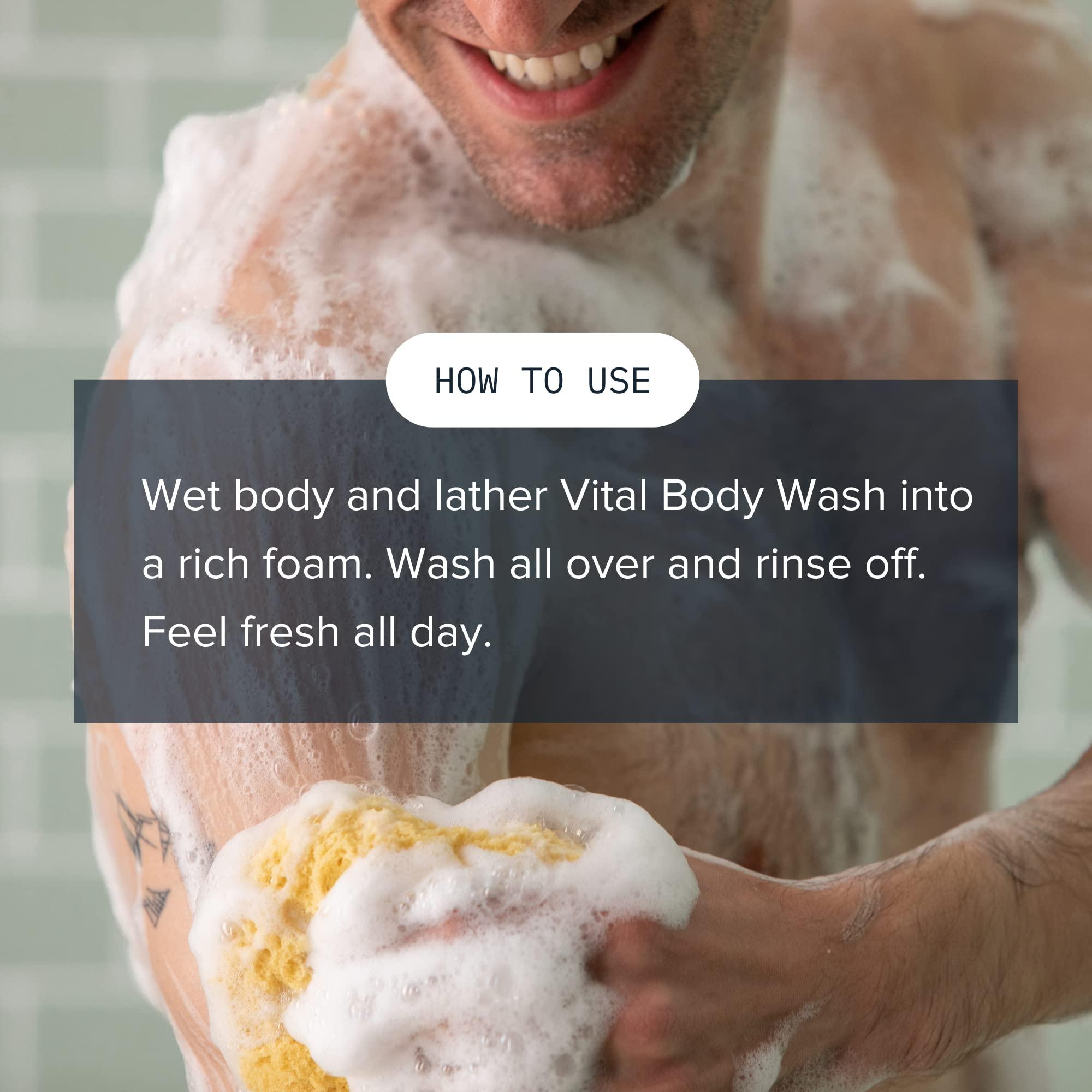 Cardon Cardon Acne Clearing Men's Body Wash, Korean Skin Care, All Natural Green Tea Extract, Sea Buckthorn, & Cica Combat Breakouts, Prevent Body Odor to Deeply Cleanse w/o Stripping (1 PK)