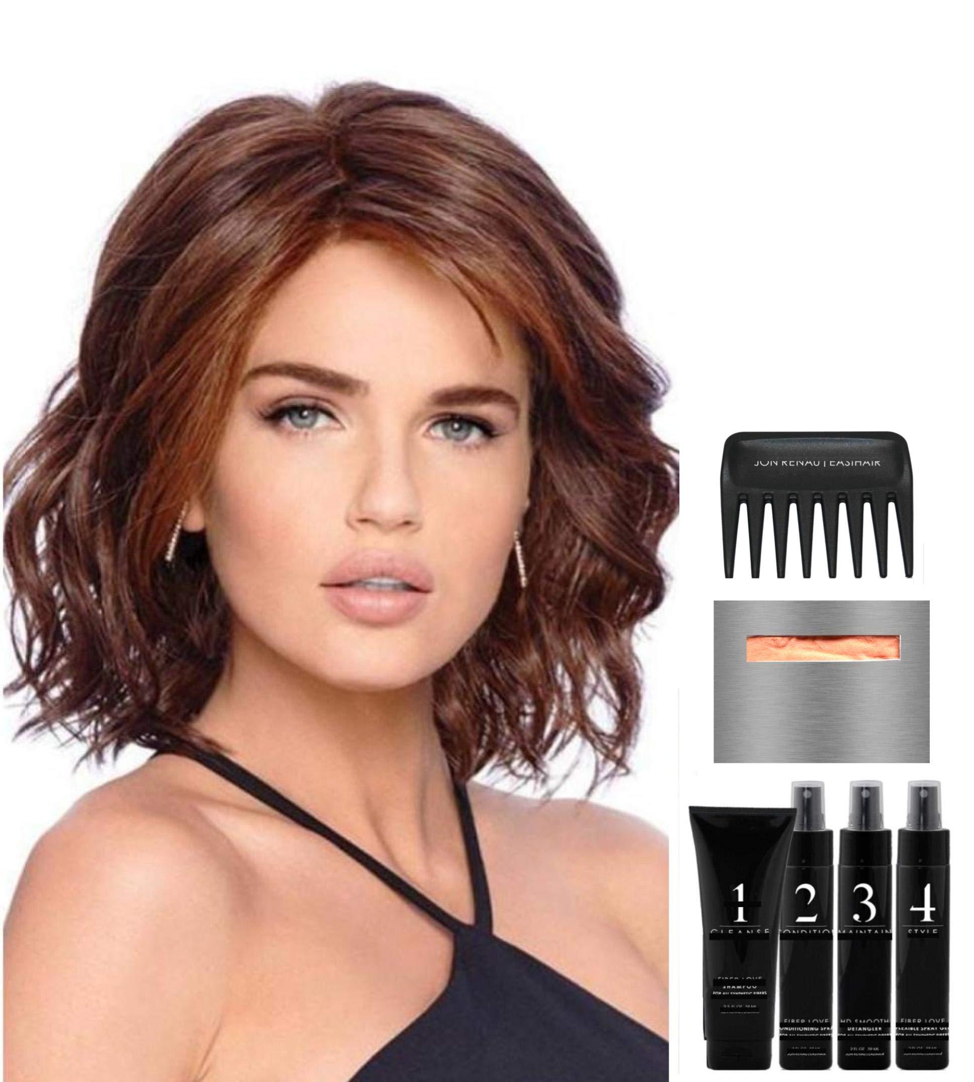 Raquel Welch & Christy's Wigs Bundle - 8 Items: Editor's Pick Wig by Raquel Welch, Christy's Wigs Q & A Booklet, 2oz Travel Size Wig Shampoo, Conditioning Spray, Flexible Spray, HD Smooth, Wide Tooth Comb & Wig Cap - RL25/27