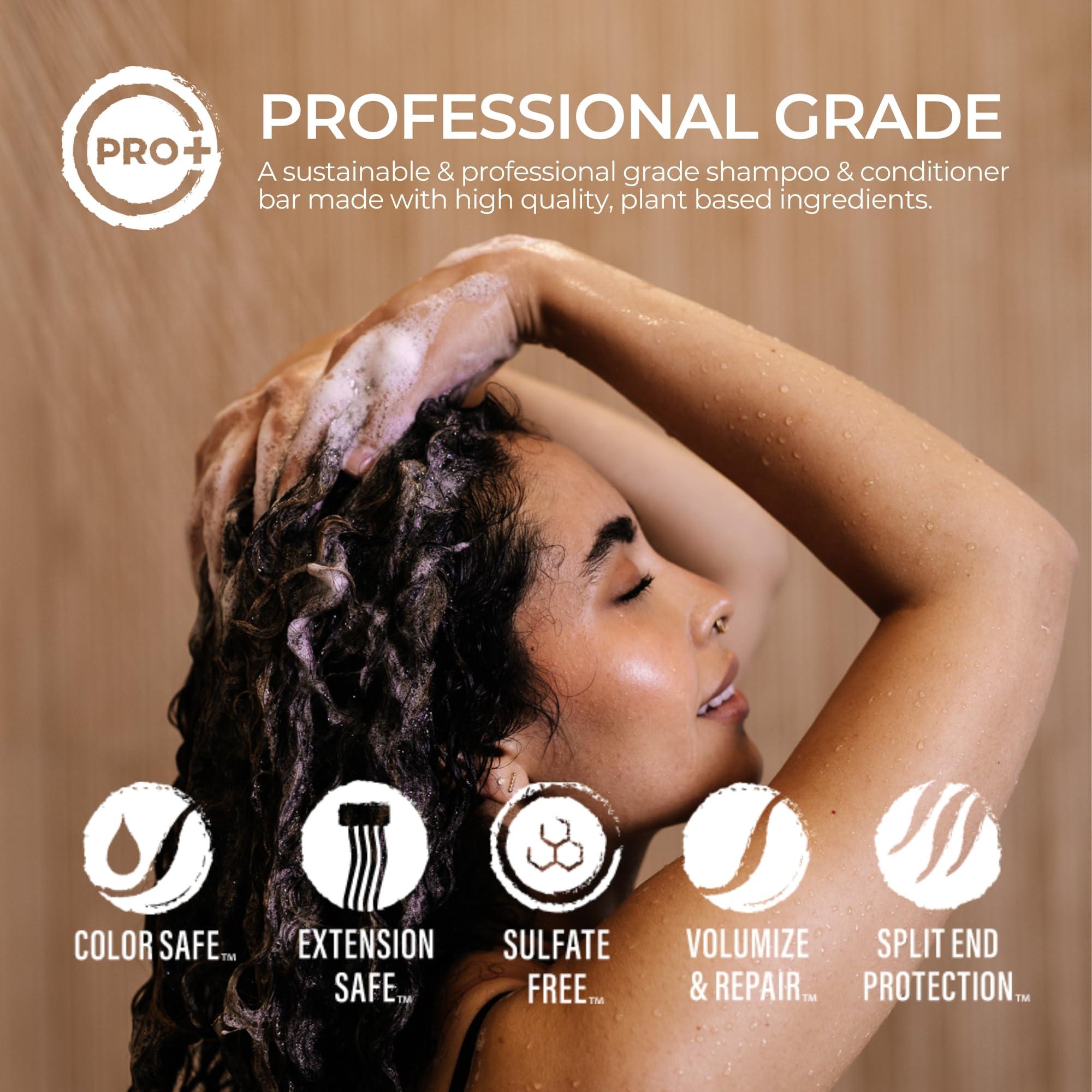 Viori Viori Citrus Yao Shampoo and Conditioner Bar Set Made with Rice Water - Handcrafted Sulfate Free Shampoo and Conditioner