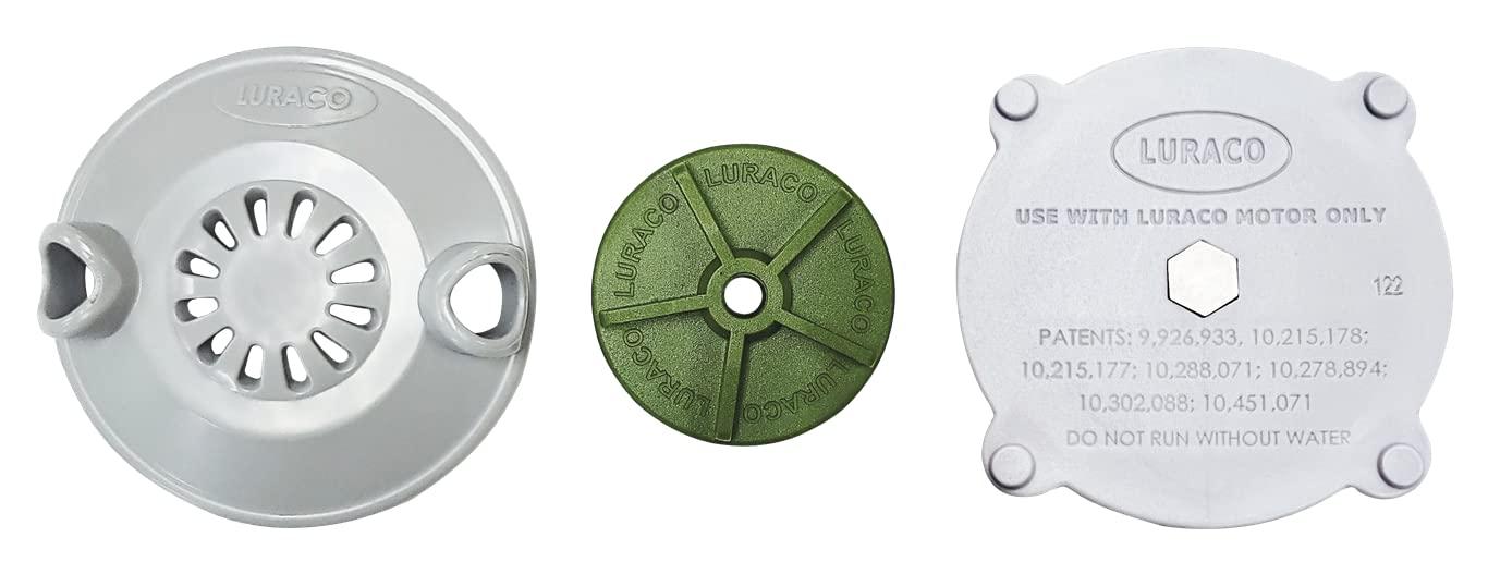 Luraco Luraco Magna Jet Head (wet-end), MADE IN USA Magnetic Jet Head for Pedicure Spa, Gray