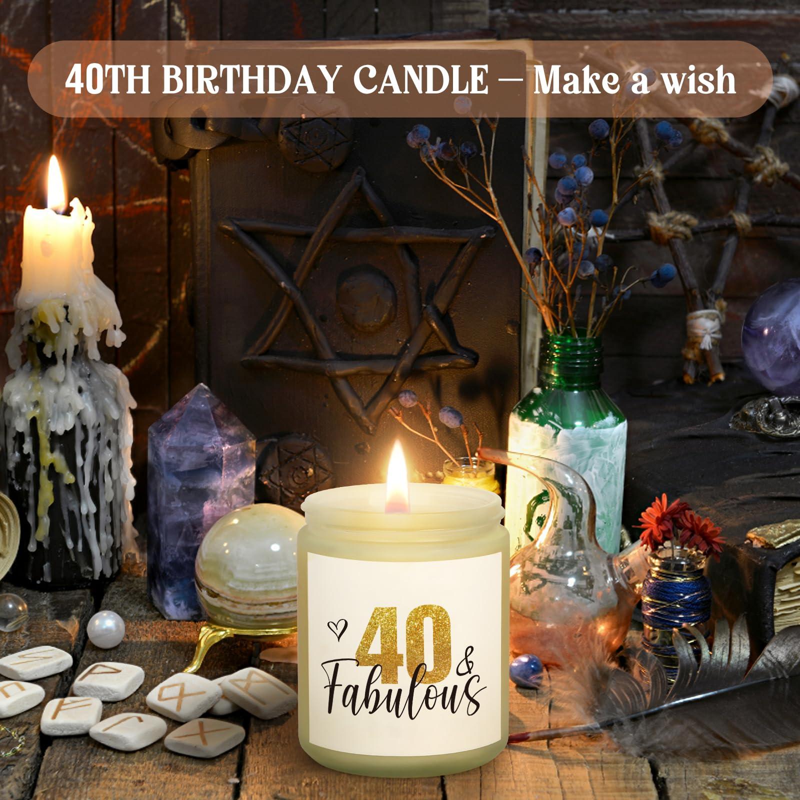 Frerdui 40th Birthday Gifts Women, Self Care Gifts for 40 Years Old Women Basket, 40 Fabulous Gifts, Unique 40th Birthday Gifts Ideas for Women Her Mom Friend