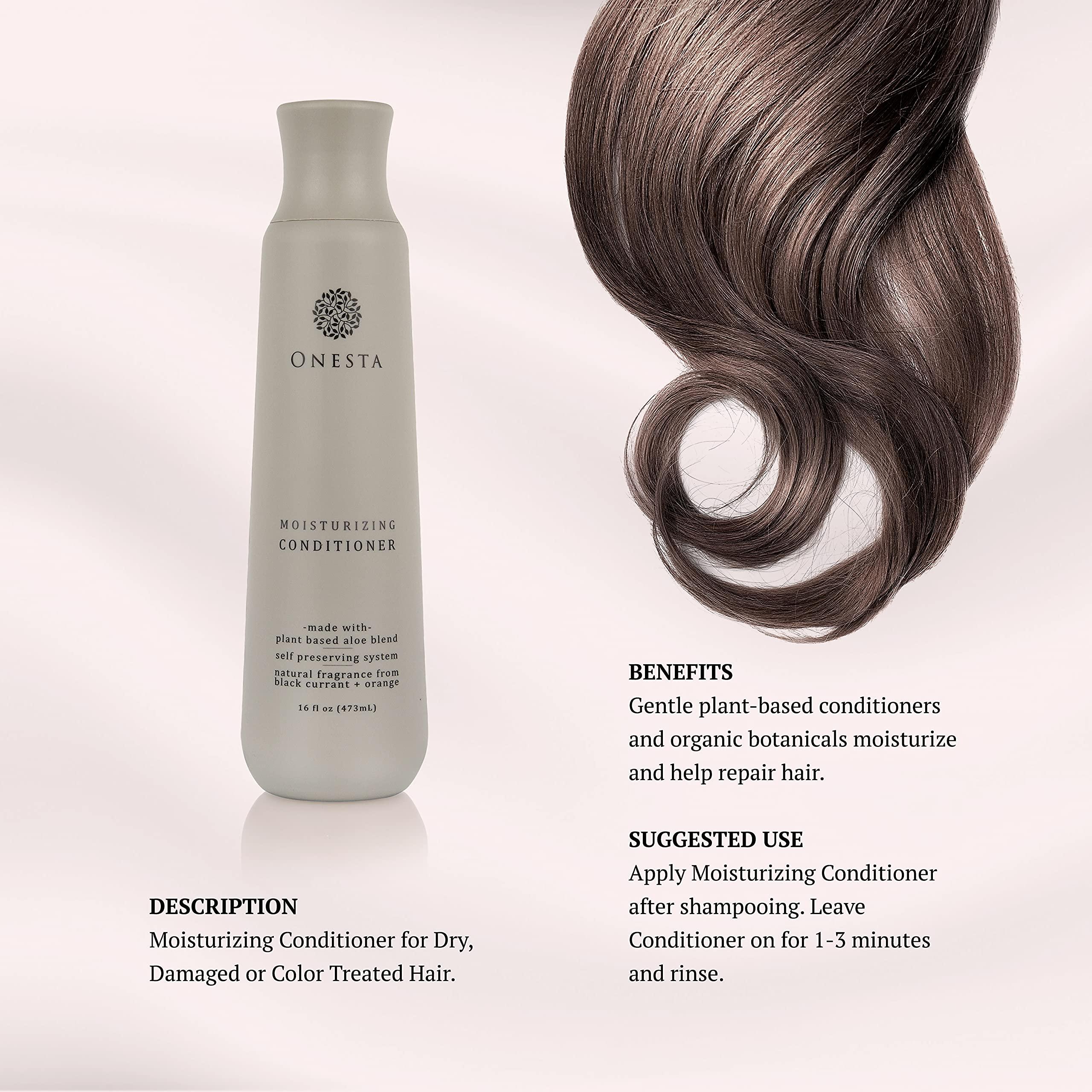 Onesta Hair Care Onesta Hair Care Plant Based Moisturizing Conditioner for Dry and Damaged Hair, 16 Ounces
