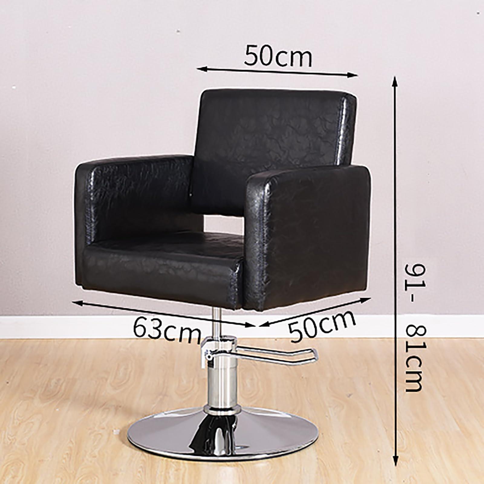 NaKeah NaKeah Barber Chair Salon Chair Styling Chair Heavy Duty Beauty Salon Barber Chairs Hydraulic Pump Swivel Hair Cutting Chairs Salon Shampoo Equipment,H