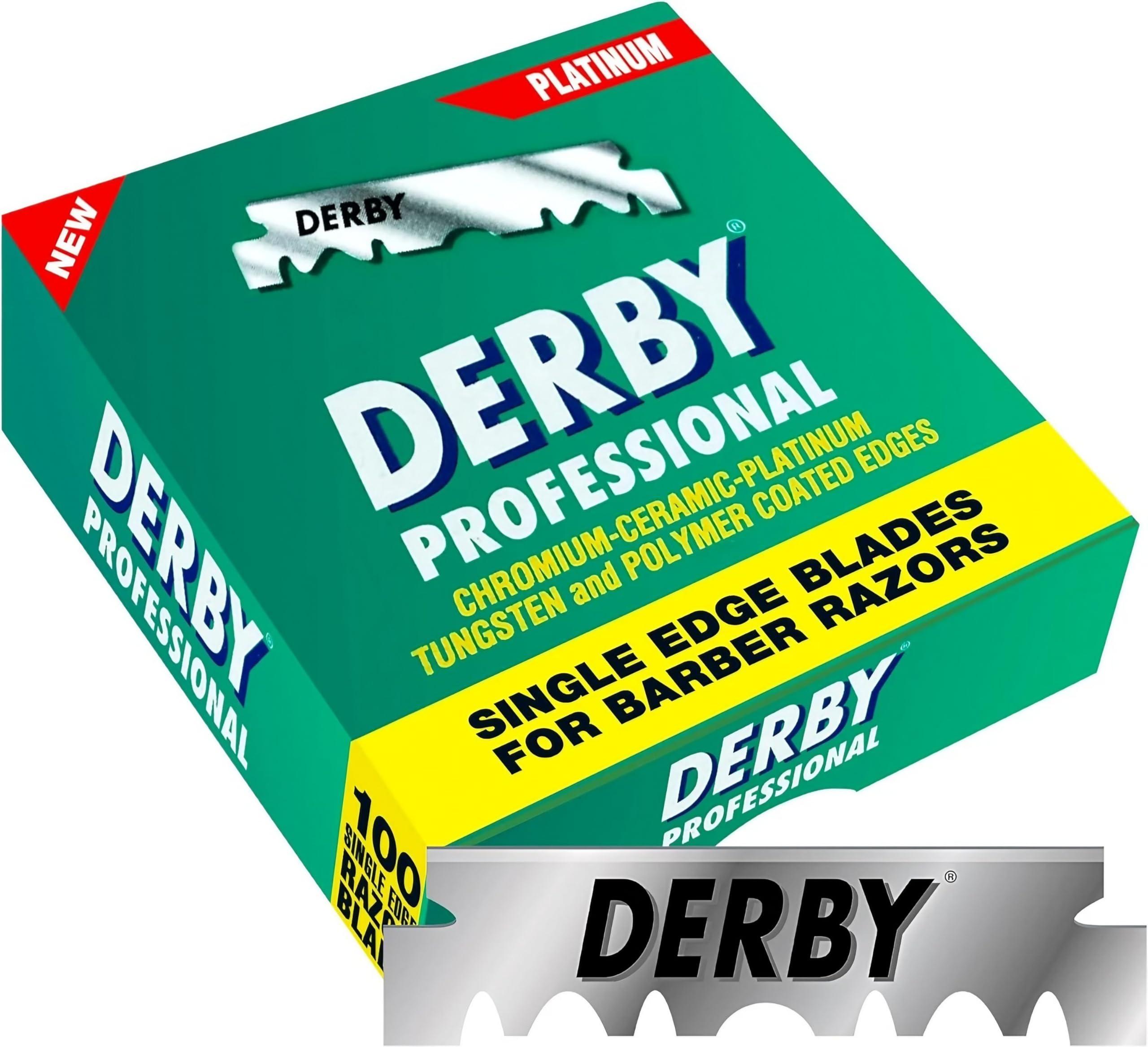 Derby Derby Professional Single Edge Razor Blades, 100 Count