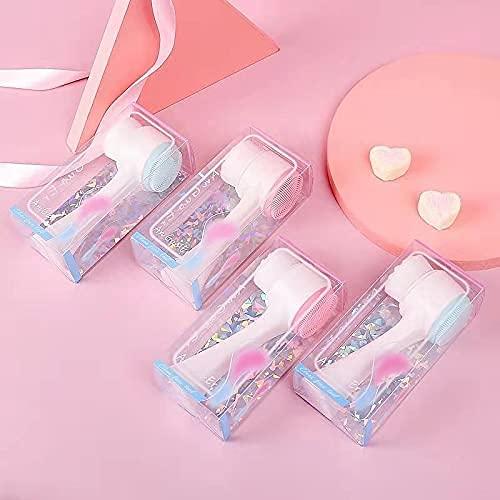 NUOYA 3D Face Cleaning Massage Facial Cleansing Brush,Face wash Product Skin Care Tools Double Side Silicone Face Cleansing Brush Portable face Brush Facial Care Cleaning Massage Brush face