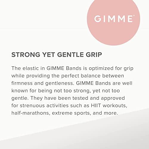 GIMME Gimme Beauty - Thick Fit Hair Bands - Beach - Damage Free Hair Ties - Made with Seamless Microfiber Elastics - Thick + Curly Hair Accessories - No Snagging, Dents, or Breakage (6 Count)