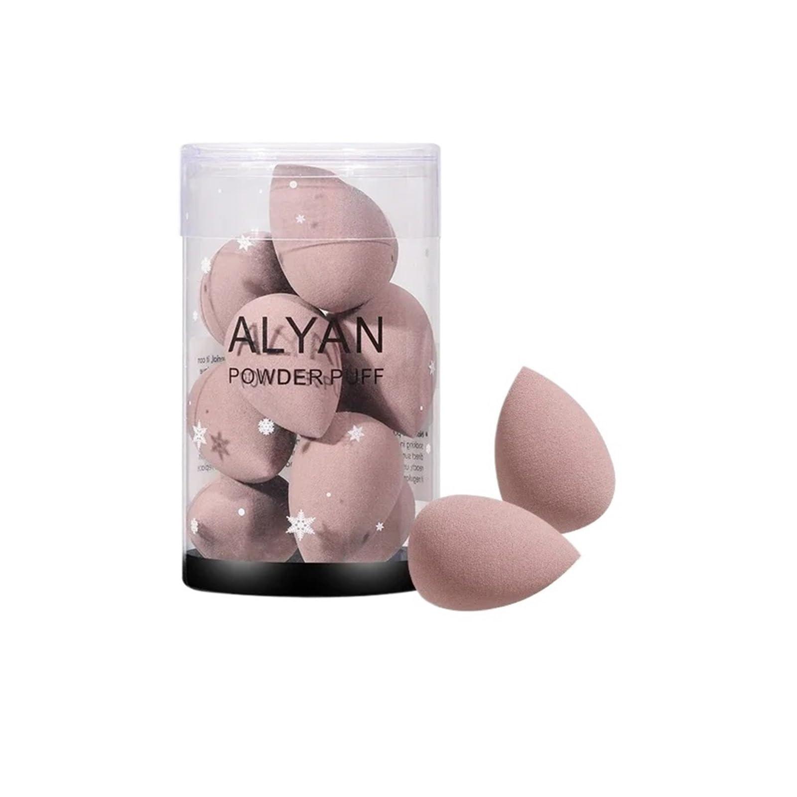 UNGMUQDD 10pcs Makeup Blender Cosmetic Puff Dry and Wet Sponge Mini Beauty Egg Cushion Foundation Powder Beauty Tool Make Up Accessories(11)