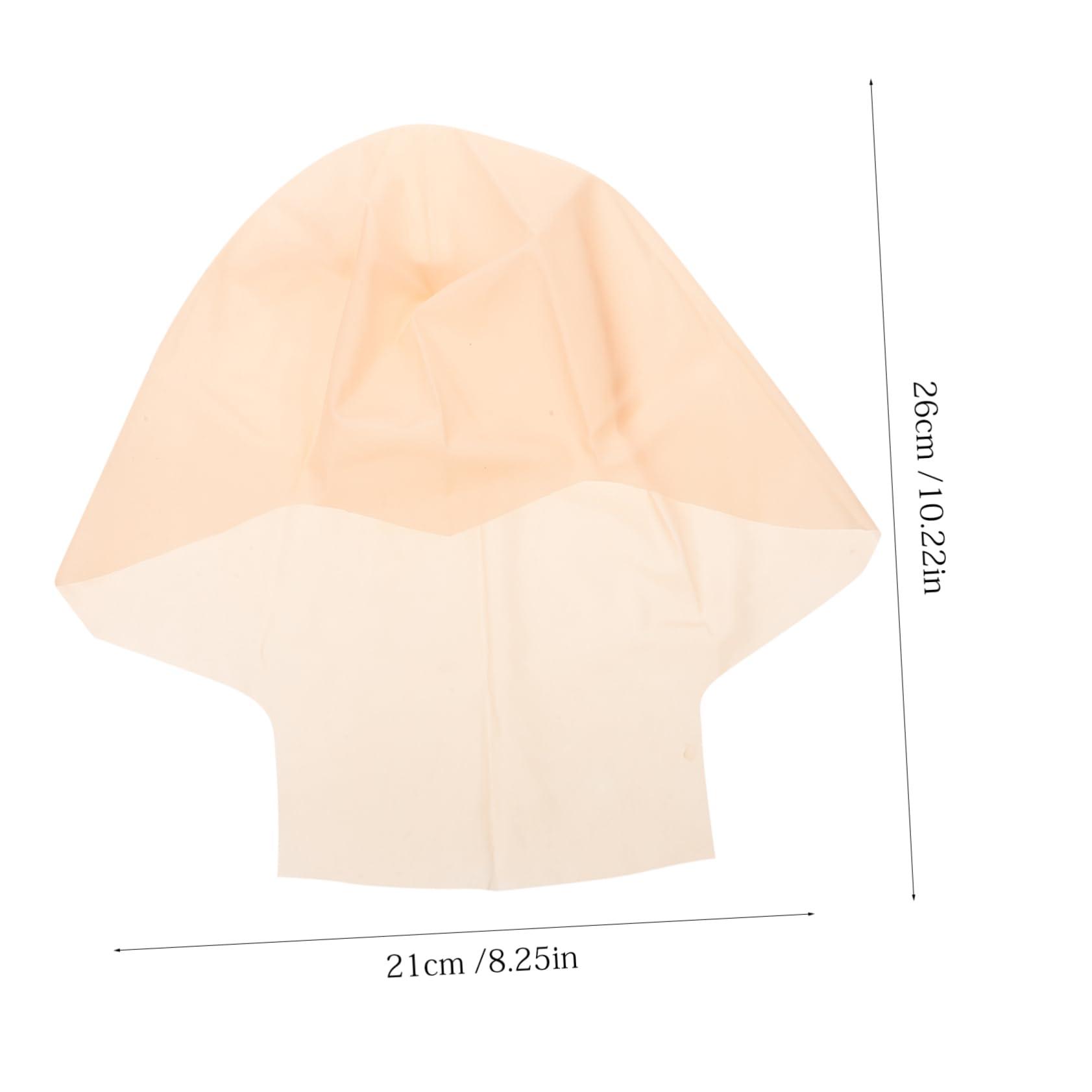 Beavorty 5 Sets Latex Bald Cover Bald Costume Accessory Halloween Costume Accessory Prank Bald Head Cover Wig Bald Head Cover Bald Head Cover Prop Makeup Bald Head Cover Bald Head Cover Toy