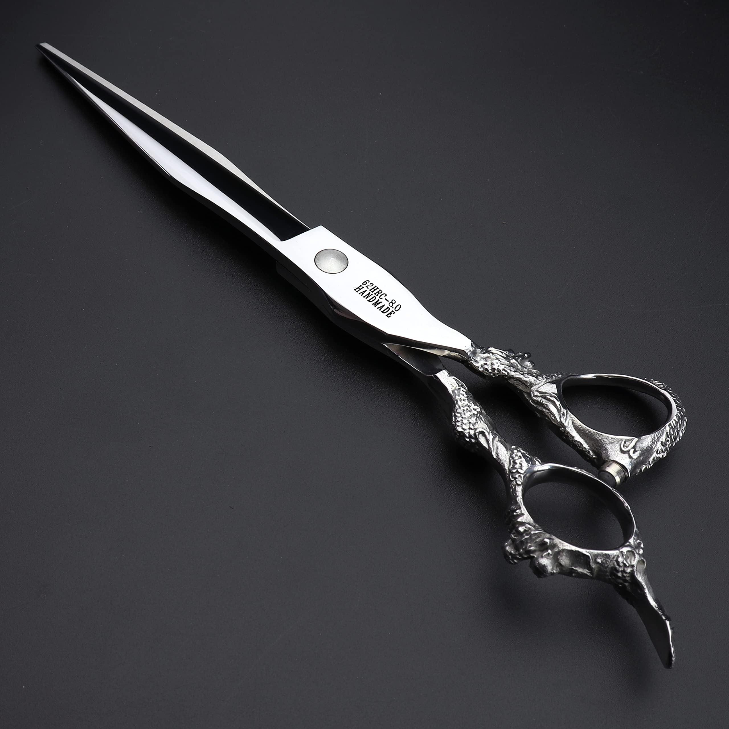 SHARONDS 7\" 7.5\" 8\" Professional Hairdressing Scissors Barber Salon Hair Cutting Dragon Shears (Large)
