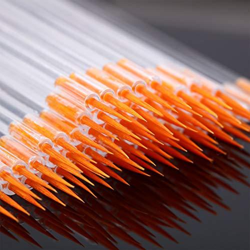 EBOOT eBoot 100 Pack Disposable Eyeliner Brush Applicator Cosmetic Eye Wands Makeup Tool (Clear)