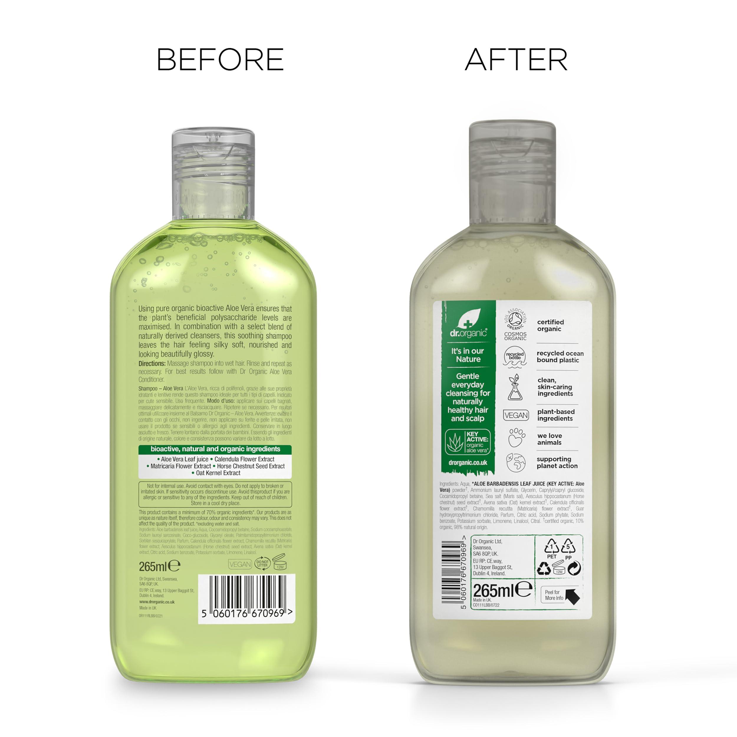 dr.organic Organic Doctor Aloe Vera, Shampoo, 9 Fluid Ounce