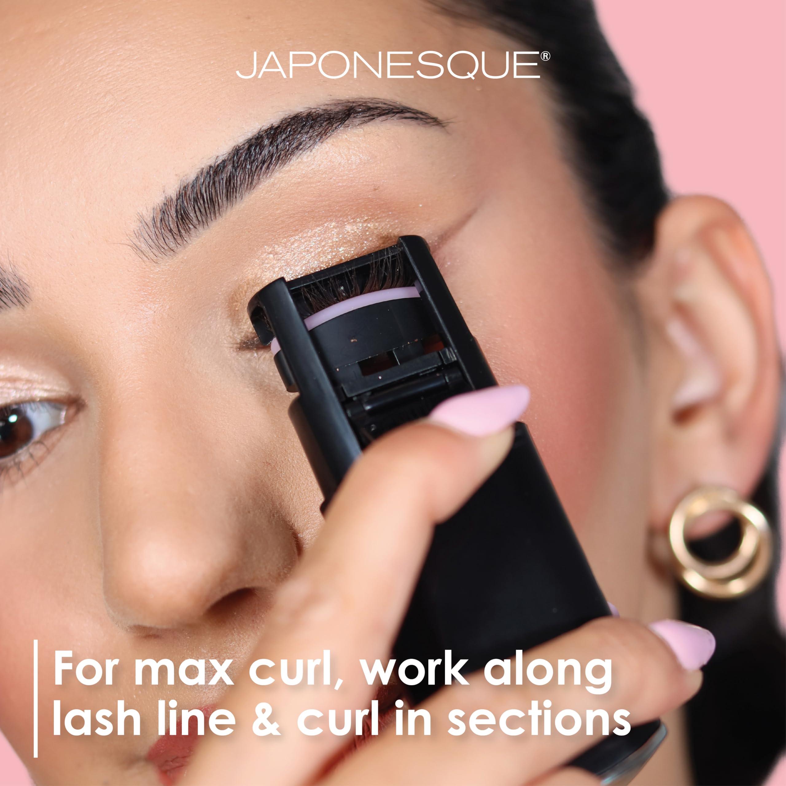 JAPONESQUE JAPONESQUE Heated Lash Curler, Long Lasting Eyelash Curler and Lifter, USB Powered, Heat Safety Settings, Electric Curler Tool