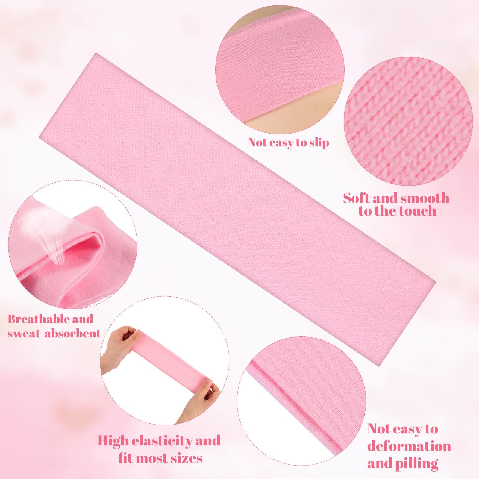 obeoby 8 Pack Headbands for Women, Sweat Absorbing Headbands Non Slip Cotton Hair Bands Fashion Headbands for Daily Life Workout Yoga Running