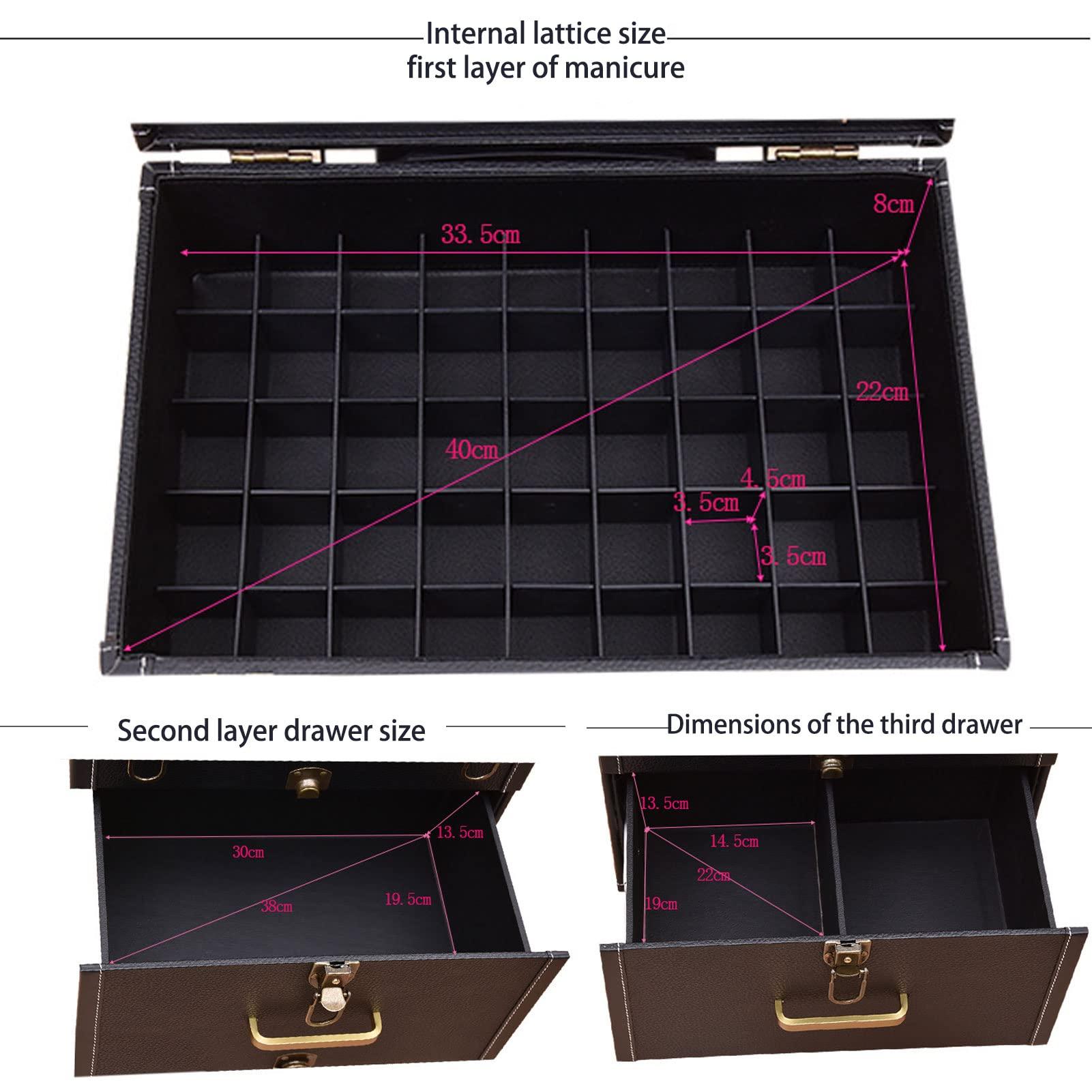 DWLOMHE DWLOMHE Rolling Makeup Train Case Cosmetic Train Case Large Vanity Case with Wheeled Organizer Travel Beauty Vanity Handle Case