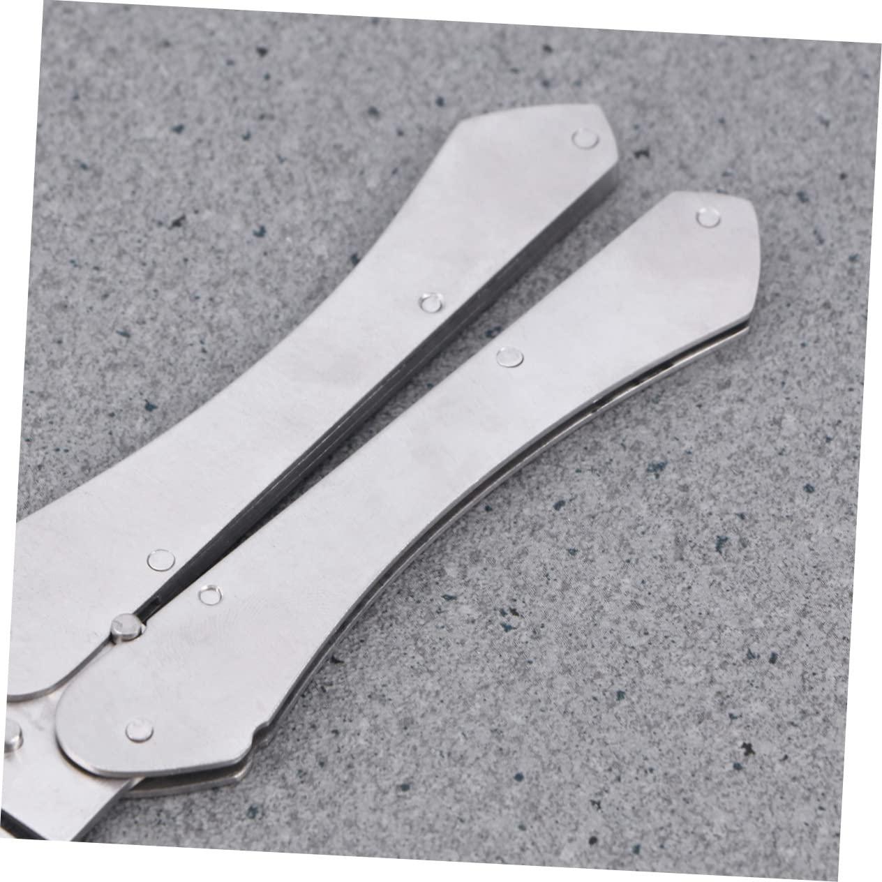 Hemoton Hemoton Men\'s Stainless Steel Mustache Styling Brush Hair Comb for Men Beard and Mustache Combs Set Anti-Static Portable Folding Tool for Home and Salons