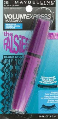 Maybelline New York Maybelline New York The Falsies Volum' Express Waterproof Mascara, Black Drama 385, 0.28 Fluid Ounce