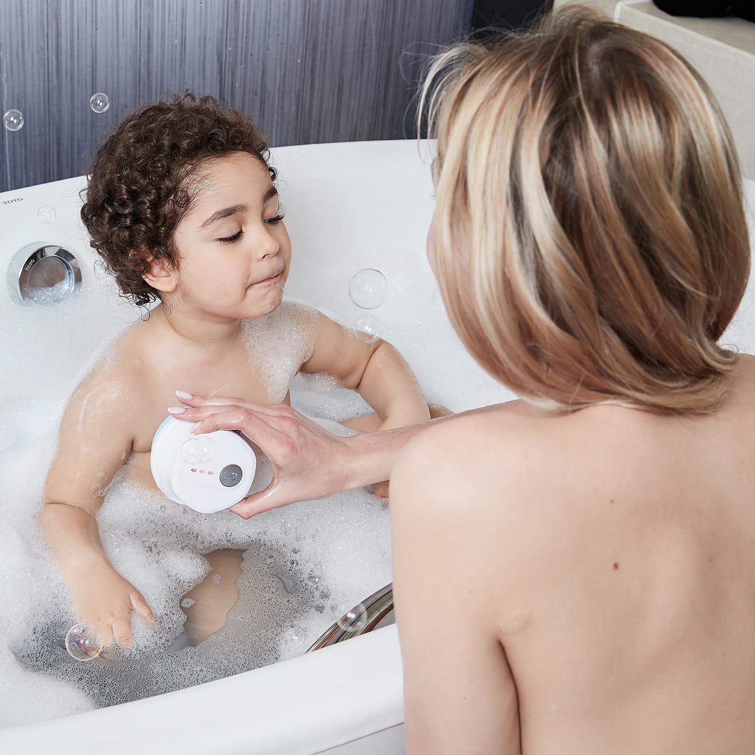 PeaMirmy Electric Body Brush,5 Attachments Brush Heads Electric SPA Brush Spin Scrubber for Shower Bathing Cleansing Wash Deep Cleaning with Silicone Rechargeable IPX7 Waterproof