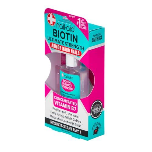 Nail-Aid Nail-Aid 2PCs of BIOTIN ULTIMATE STRENGTH, Clear