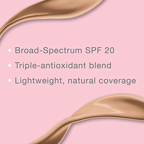 Neutrogena Neutrogena Healthy Skin Liquid Makeup Foundation, Broad Spectrum SPF 20 Sunscreen, Lightweight & Flawless Coverage Foundation with Antioxidant Vitamin E & Feverfew, 90 Warm Beige, 1 fl. oz