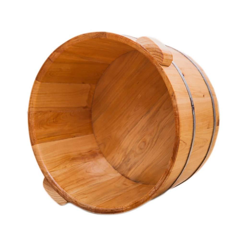 NUBAOzy Foot Tub Wooden Foot Basin Sauna Wooden Bucket,Relax Pedicure Foot Bath,Foot and Leg Spa for adults,Large Foot Bath Spa Tub,Foot Massage Spa for Home foot Bath Wooden Bucket Foot Spa Household Wash Ba