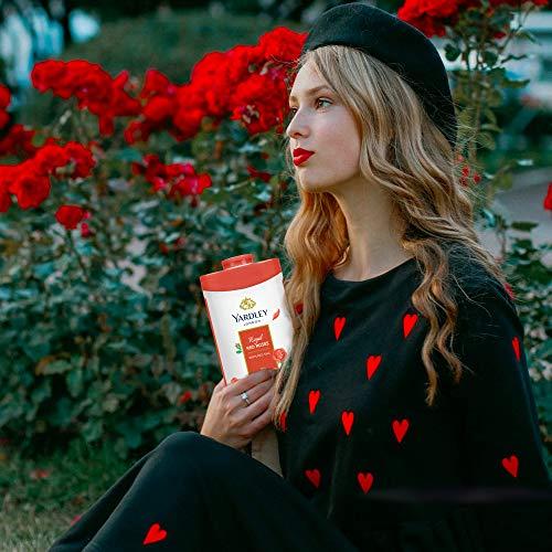 Yardly Yardley London Perfumed Talc, Red Roses, 8.8 oz, 250 g