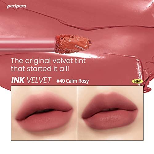 Peripera Peripera Ink the Velvet Lip Tint, High Pigment Color, Longwear, Weightless, Not Animal Tested, Gluten-Free, Paraben-Free (040 CALM ROSY)