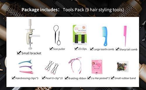 PERFEHAIR PERFEHAIR Doll Head for Hair Styling,Kids & Girls Small Mannequin with Soft Brown Hair, Braiding & Cosmetology Practice, Includes Clamp & Styling Tools