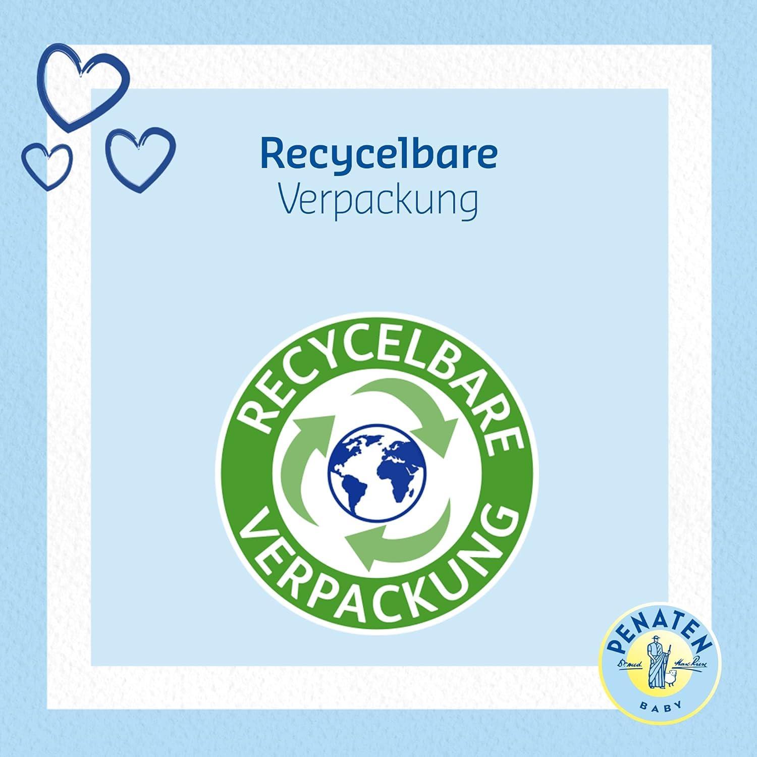 Penaten Penaten Bad & Shampoo, sanft reinigendes & pflegendes 2 in 1 Badezusatz Waschgel & Baby Shampoo (1 x 400 ml)