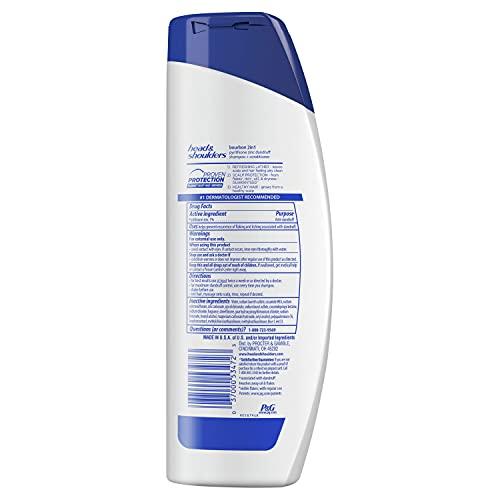 Head & Shoulders Head and Shoulders Shampoo for Men, Men Advanced Series Bourbon 2-in-1 Anti-Dandruff Shampoo and Conditioner, 12.8 fl oz, Pack of 6