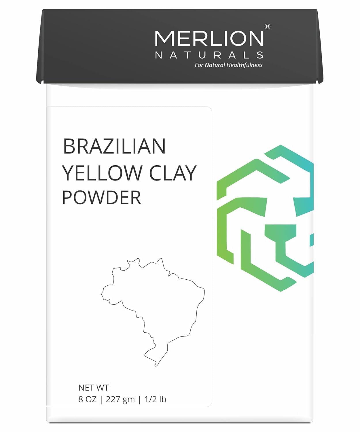 Generic Clay Powder | All Natural with Pure Herbs | for Healthy Hair & Skin (Brazilian Yellow Clay) Pack of 1
