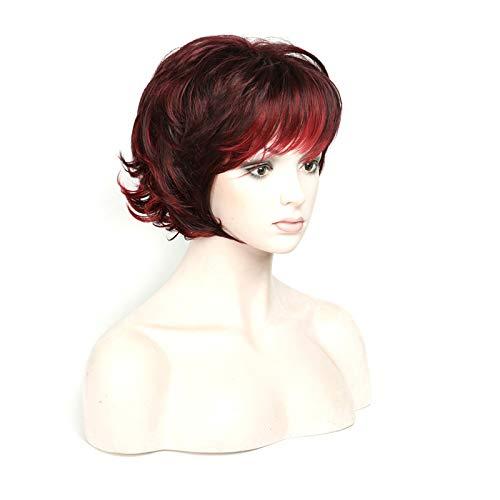 CloserHair CloserHair Women\'s Fashion Short Curly Red Wigs Part Wig
