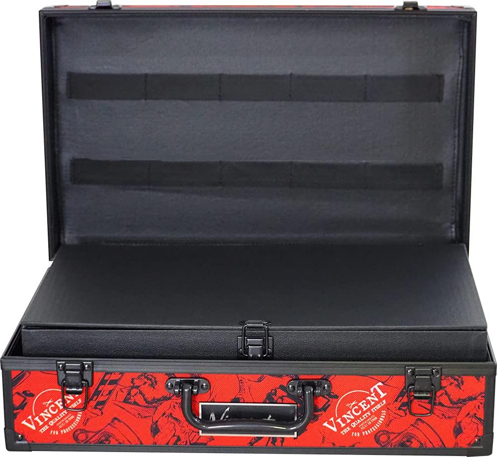 Vincent Vincent Junior Mastercase: Premium Barber, Stylist Travel Case (Nostalgic Red)