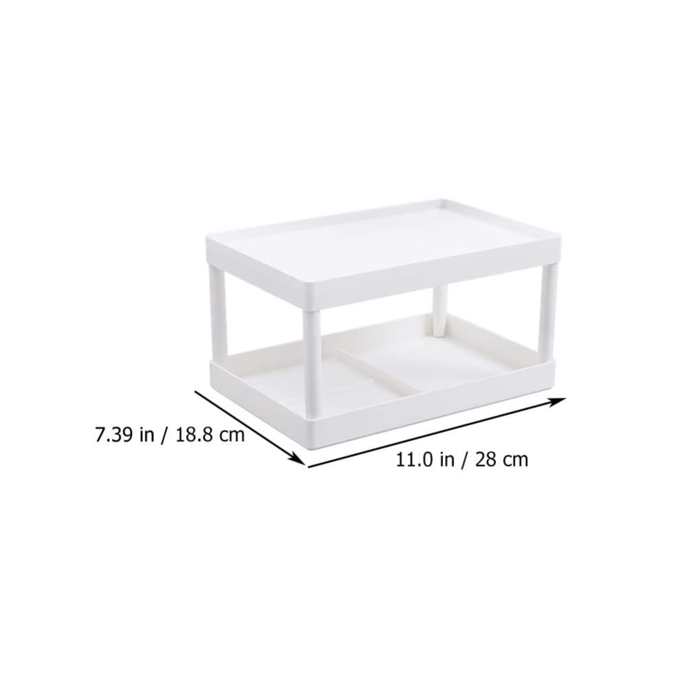 TOPBATHY Double Storage Rack Multipurpose Storage Rack Desktop Sundries Holder Cosmetics Rack Desktop Organizer Stand Bedroom Cosmetic Stand Makeup Rack Sundries Shelf Makeup Organizer
